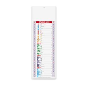 Calendario Olandese Multicolor Slim